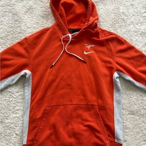 Nike Women’s Vibrant Orange Hoodie with Gray Details